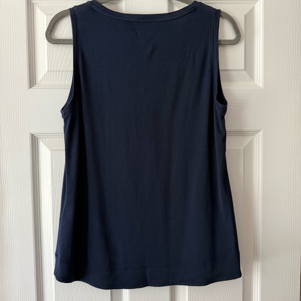 Chico's Navy Blue V-Neck Tank Top - Picture 6 of 6